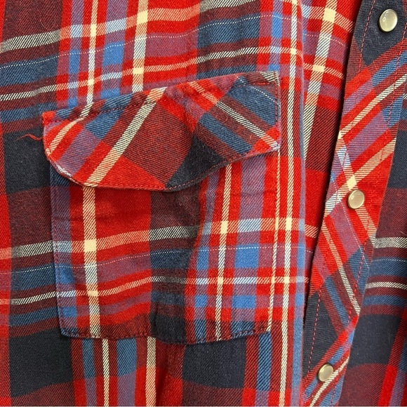 Windriver Red Plaid Button Down Shirt 100% Cotton Size 2XL - Picture 6 of 11